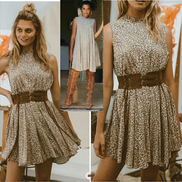 New spell designs frankie tunic dress cheetah S - Picture 2 of 8